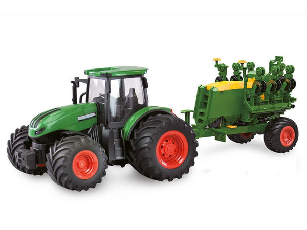 Tracteur RC Avec Camion D'engrais Korody 1:24 - Télécommande 2,4 GHz, Lumières, Batterie Li-ion | Jouet Agricole Détaillé