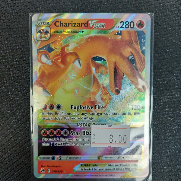 019/159 Charizard V Star Holofoil Crown Zenith (Ungraded)