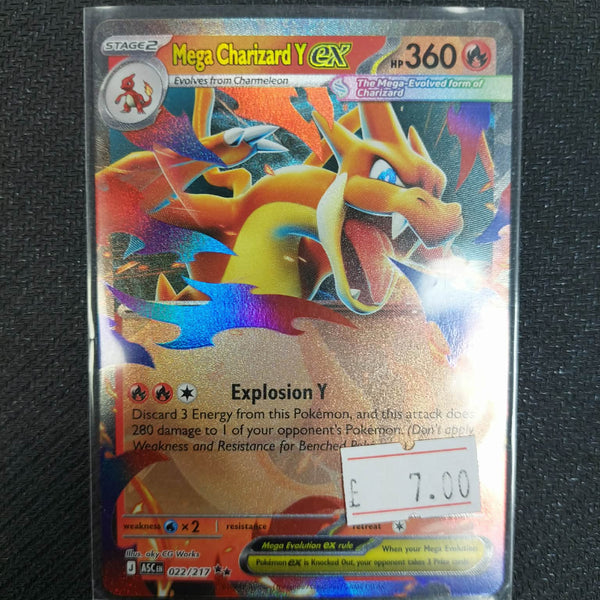 022/217 Mega Charizard Y EX Holofoil Ascended Heroes (Ungraded)