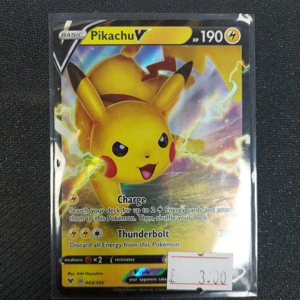 043/185 Pikachu Holofoil Battle Academy 2022 (Ungraded)