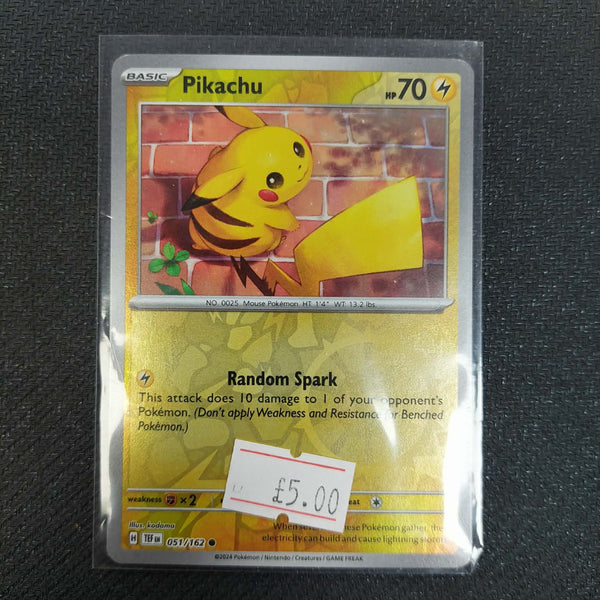 051/162 Pikachu Holo Card (Ungraded)