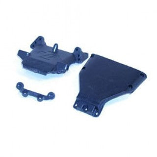LOSA4122 XXX/XXXT FRONT KICKPLATE, BULKHEAD & STEERING BRACKET