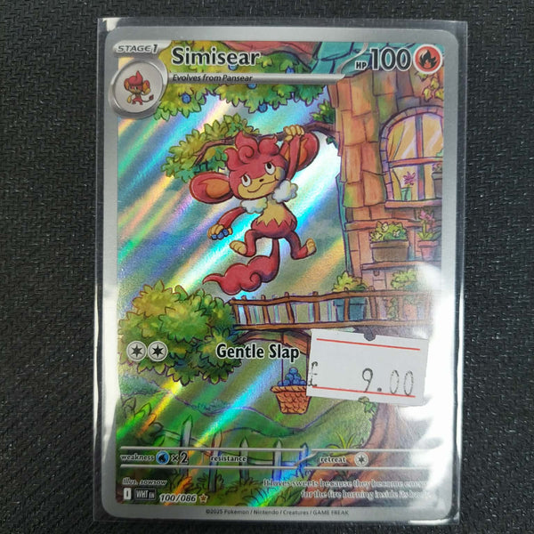 100/086 Simisear Holofoil SV White Flare Illustration Rare (Ungraded)