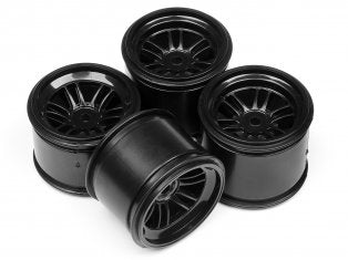 102824 HPI RACING FT01 WHEEL SET BLACK