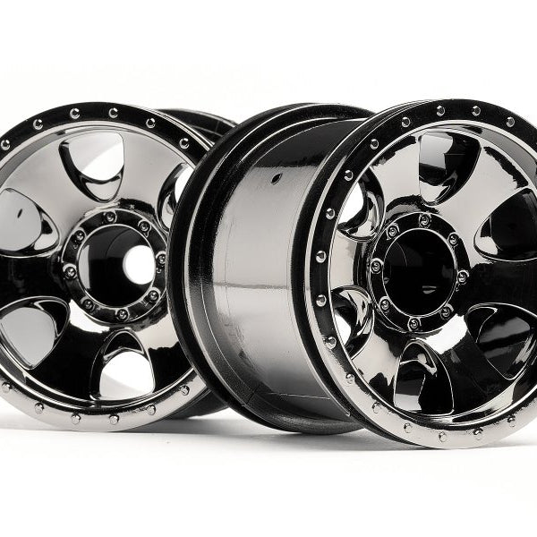 105280 HPI RACING WARLOCK WHEEL BLACK CHROME (2.2IN/2PCS)