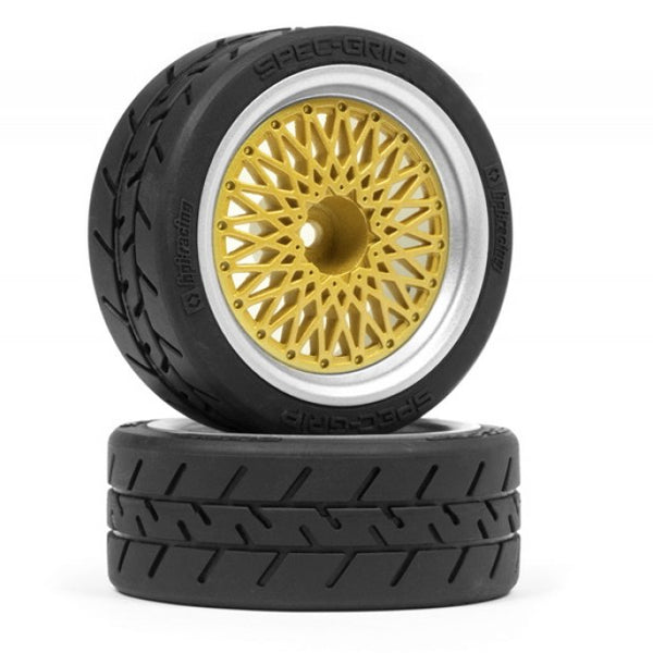 HPI120266 - BBS RS Wheels Silver/Gold 26mm (6mm Offset)
