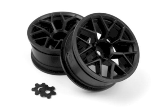 160400 HPI Racing RTR WHEEL 26MM BLACK (6MM OFFSET/2PCS) - Modeltune