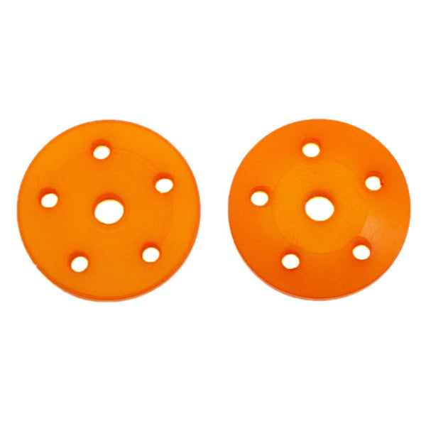 UR1736 ULTIMATE RACING 6mm CONICAL SHOCK PISTONS ORANGE (5x1.6mm) (2pcs)