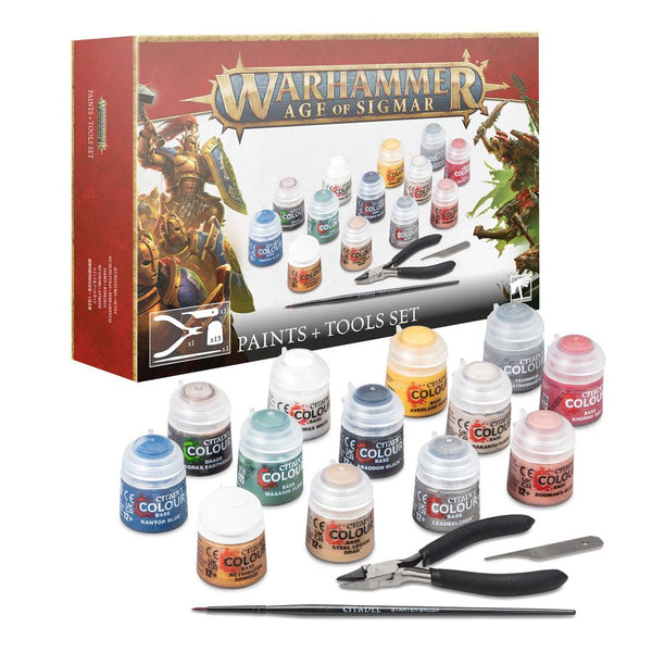 80-17 - WARHAMMER AGE OF SIGMAR: PAINT + TOOLS SET