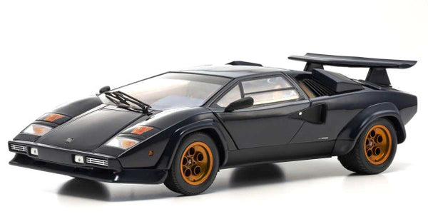 KS08320D Kyosho Lamborghini Countach LP500S Walter Wolf 1982 Dark Blue model car 1/18