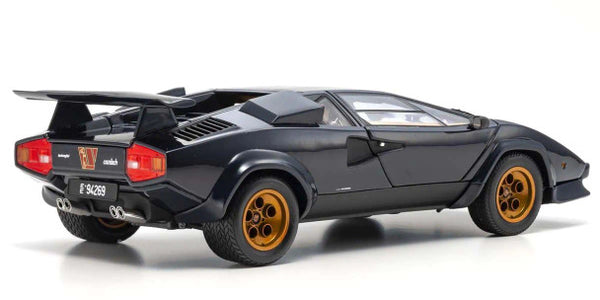 KS08320D Kyosho Lamborghini Countach LP500S Walter Wolf 1982 Dark Blue model car 1/18