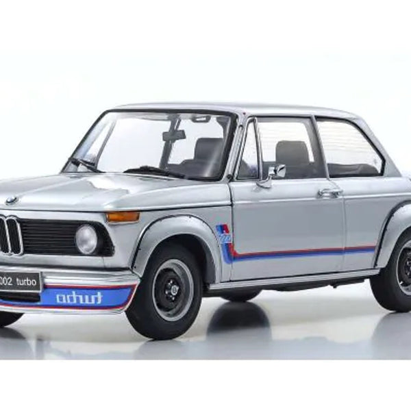 KS08544S Kyosho BMW 2002 Turbo 1974 Silver model car 1/18