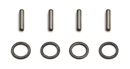 AS21096 RC18T STUB AXLE PINS/SPACER