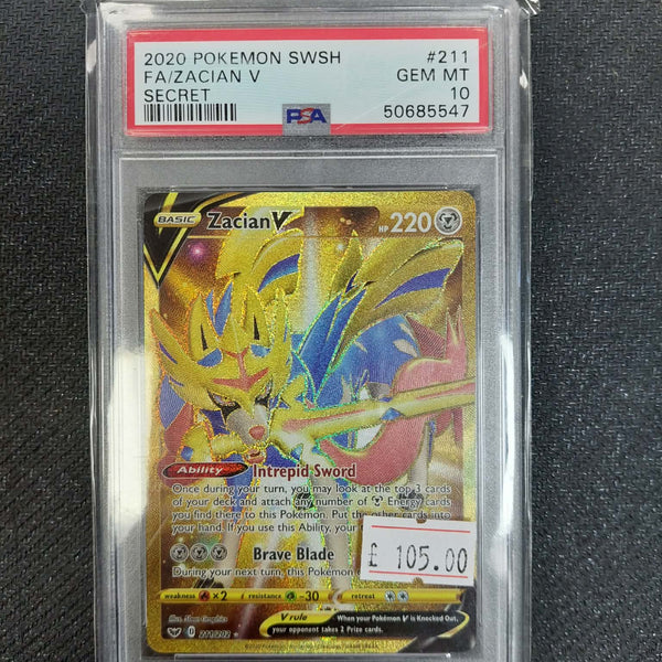 211/202 2020 Pokemon SWSH FA/Zacian V Secret