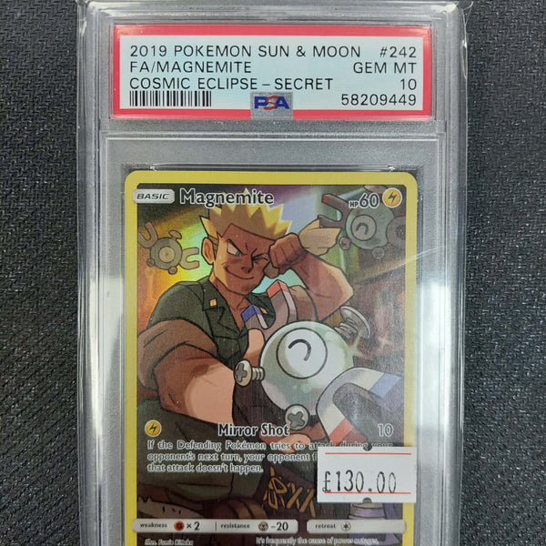 242/236 2019 Pokemon Sun & Moon FA/Magnemite Cosmic Eclipse-Secret