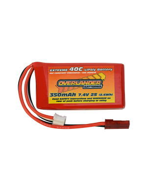 2505 OVERLANDER 350MAH 7.4V 2S 40C LIPO BATTERY