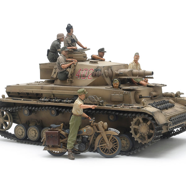 25208 TAMIYA IV.F & MOTORCYCLE N. AFRICA