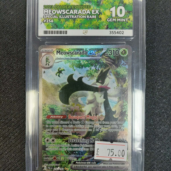 256/193 2023 Paldea Evolved Meowscarada EX Special Illustration Rare