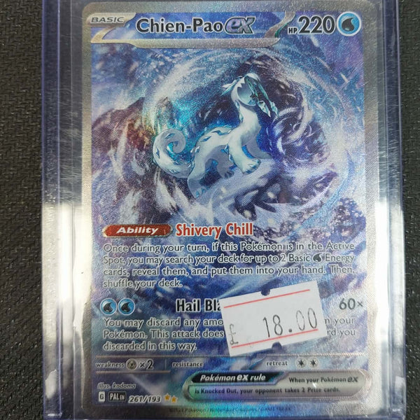 261/193 Pokemon Chien-Pao EX Holofoil Paldea Special Illustration Rare (Ungraded)