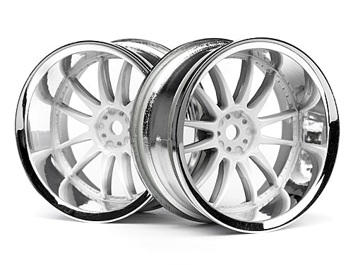 HPI3285 HPI Work Xsa 02c Wheel 26mm Chrome/white (9mm Offset)