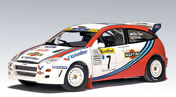89911 Autoart *PREOWNED* 1/18 Scale Diecast - Ford Focus WRC 1999 #7 Colin McRae