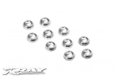 362280 XRAY ALU CONICAL SHIM 3x6x2.0MM (10)