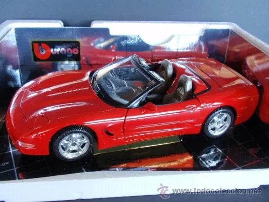 3386 BURAGO *PREOWNED* 1/18 Chevrolet Corvette Convertible 1998