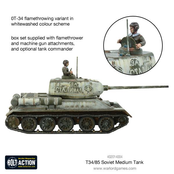 Bolt Action T34/85 Medium Tank 402014004