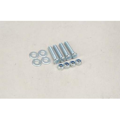 T-SL043P Nut/Cap Screw/Washer 4x25mm (Pk4)