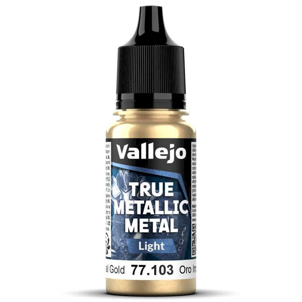 77103 Vallejo True Metallic Light Imperial Gold 18ml
