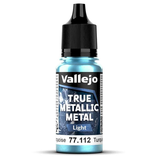 77112 Vallejo True Metallic Light Hydra Turquoise 18ml