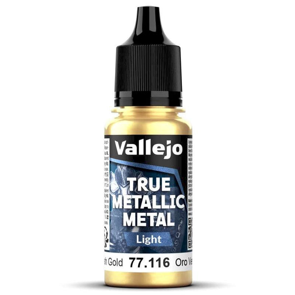 77116 Vallejo True Metallic Light Greenish Gold 18ml