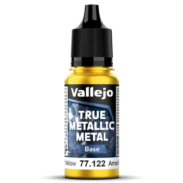 77122 Vallejo True Metallic Base Radiant Yellow 18ml