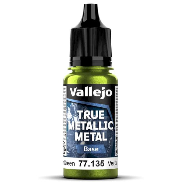 77135 Vallejo True Metallic Base Amber Green 18ml