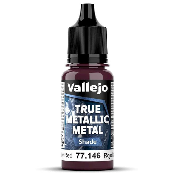 77146 Vallejo True Metallic Shade Ruby Red 18ml