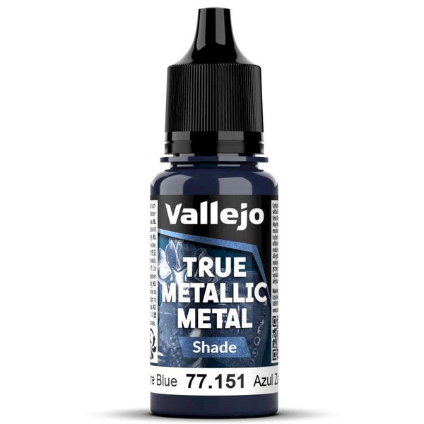 77151 Vallejo True Metallic Shade Sapphire Blue 18ml
