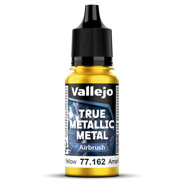 77162 Vallejo True Metallic Airbrush Radiant Yellow 18ml