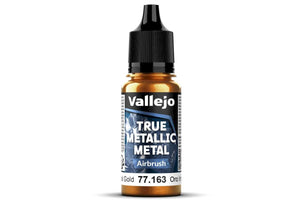 77163 Vallejo True Metallic Airbrush Imperial Gold 18ml