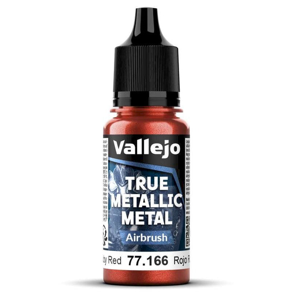 77166 Vallejo True Metallic Airbrush Ruby Red 18ml