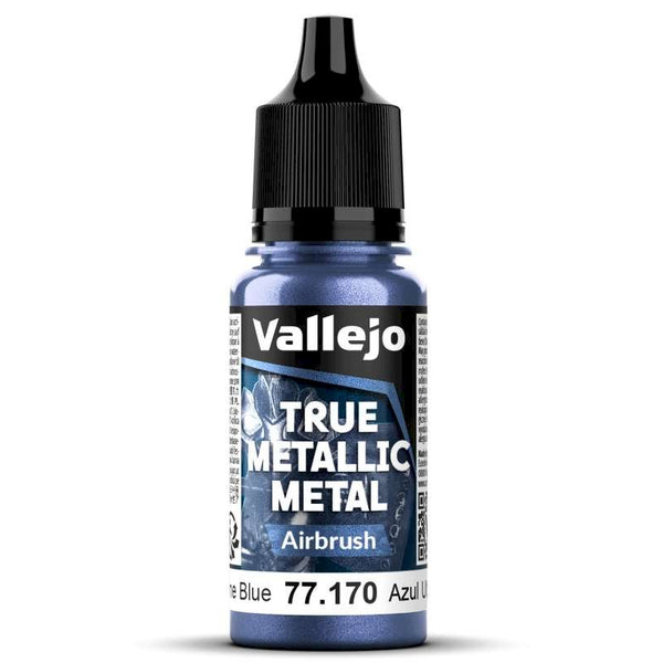 77170 Vallejo True Metallic Airbrush Ultramarine Blue 18ml