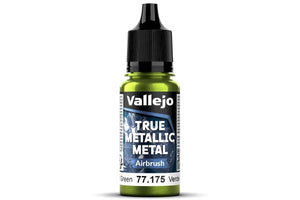 77175 Vallejo True Metallic Airbrush Amber Green 18ml