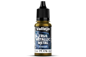 77176 Vallejo True Metallic Airbrushl Greenish Gold 18ml