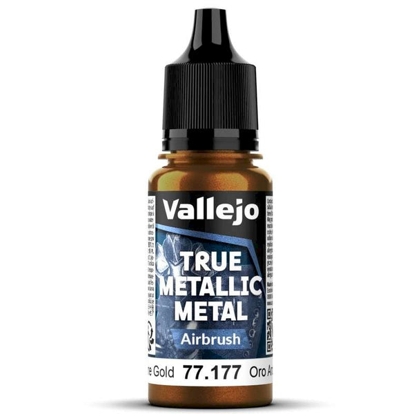 77177 Vallejo True Metallic Airbrush Arcane Gold 18ml