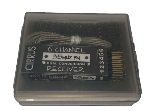CRX0602/35DC 6CH RECEIVER 35MHZ FM (DUAL CONV)