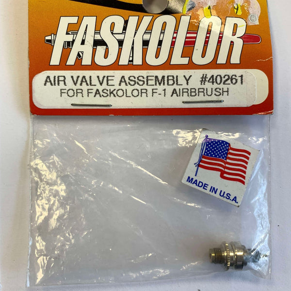 40261 FASKOLOR AIRBRUSH COMPLETE VALVE ASSEMBLY