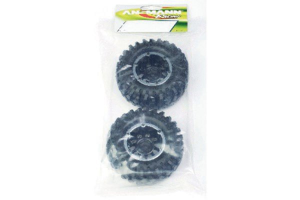 552110220 ANSMANN Tire set Crawler 96mm black bead lock
