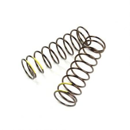 TKR8766-LF Shock Spring Set (Front, 1.6x9.7, 4.47LB/IN, 75mm, Yellow)