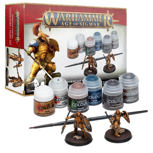 60-10 - STORMCAST ETERNALS VINDICTORS + PAINTS SET