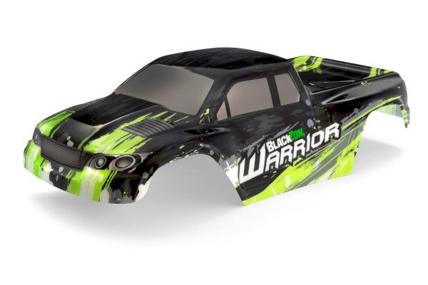 540076 BLACKZON Blackzon Warrior Bodyshell (Black/Green)
