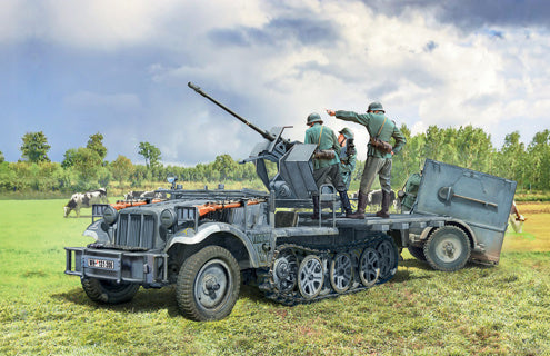 6395 ITALERI Sd.Kfz 10/4 with Flak 30 and Crew
